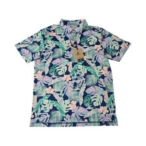 Chubbies Men's Polo 2.0 Shirt "Night Fauna" Size M Medium